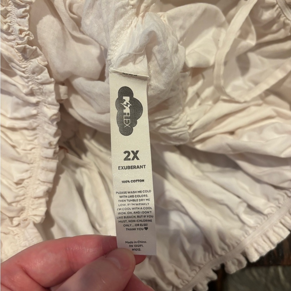 POPFLEX Cream Babydoll Nightgown - Picture 10 of 10